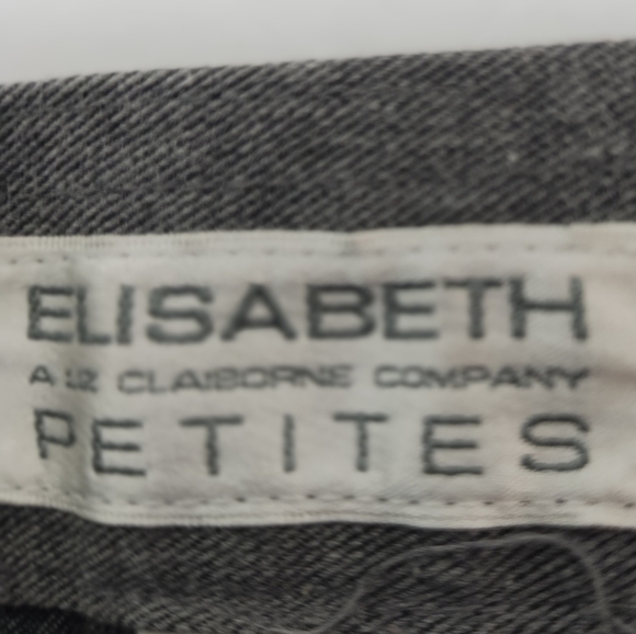 Liz Claiborne pants grey  zipper front Size: 16 P - Picture 4 of 7